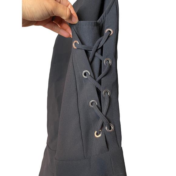 IRO Moltani Crepe Lace-Up Romper - Picture 7 of 16